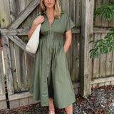 Entro | Lyla Short Sleeve Midi Dress | Sweetest Stitch Boutique