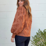 Entro | Gia Textured V-Neck Top | Sweetest Stitch Boutique