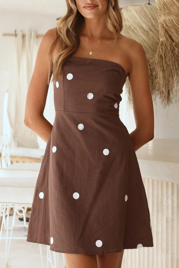 Sundayup | Hannah Polka Dot Mini Dress