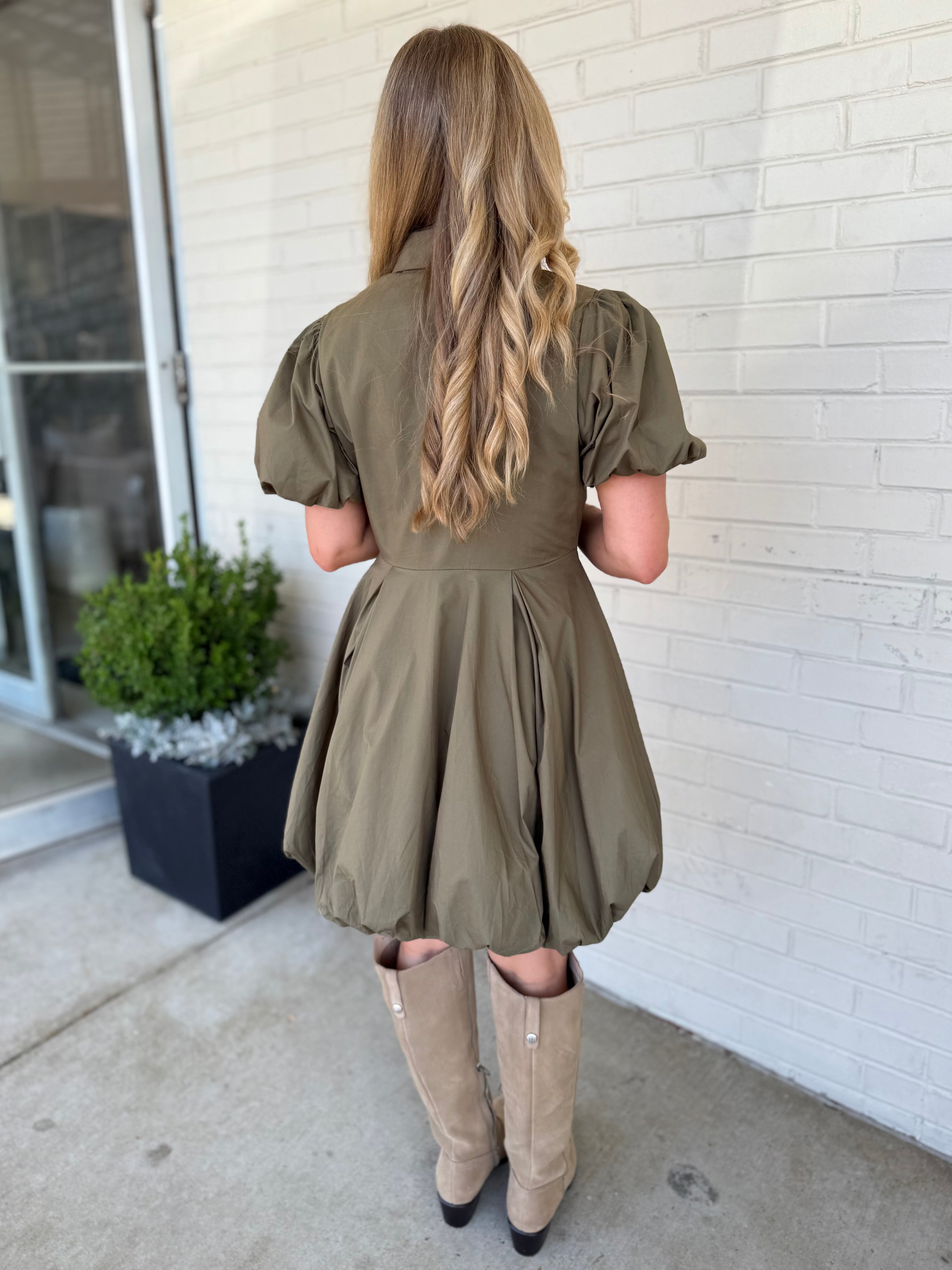 Aureum | Marie Bubble Hem Mini Dress | Sweetest Stitch Boutique