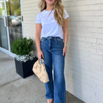 Just Black Denim | Dark Wash Straight Selma Jeans | Sweetest Stitch