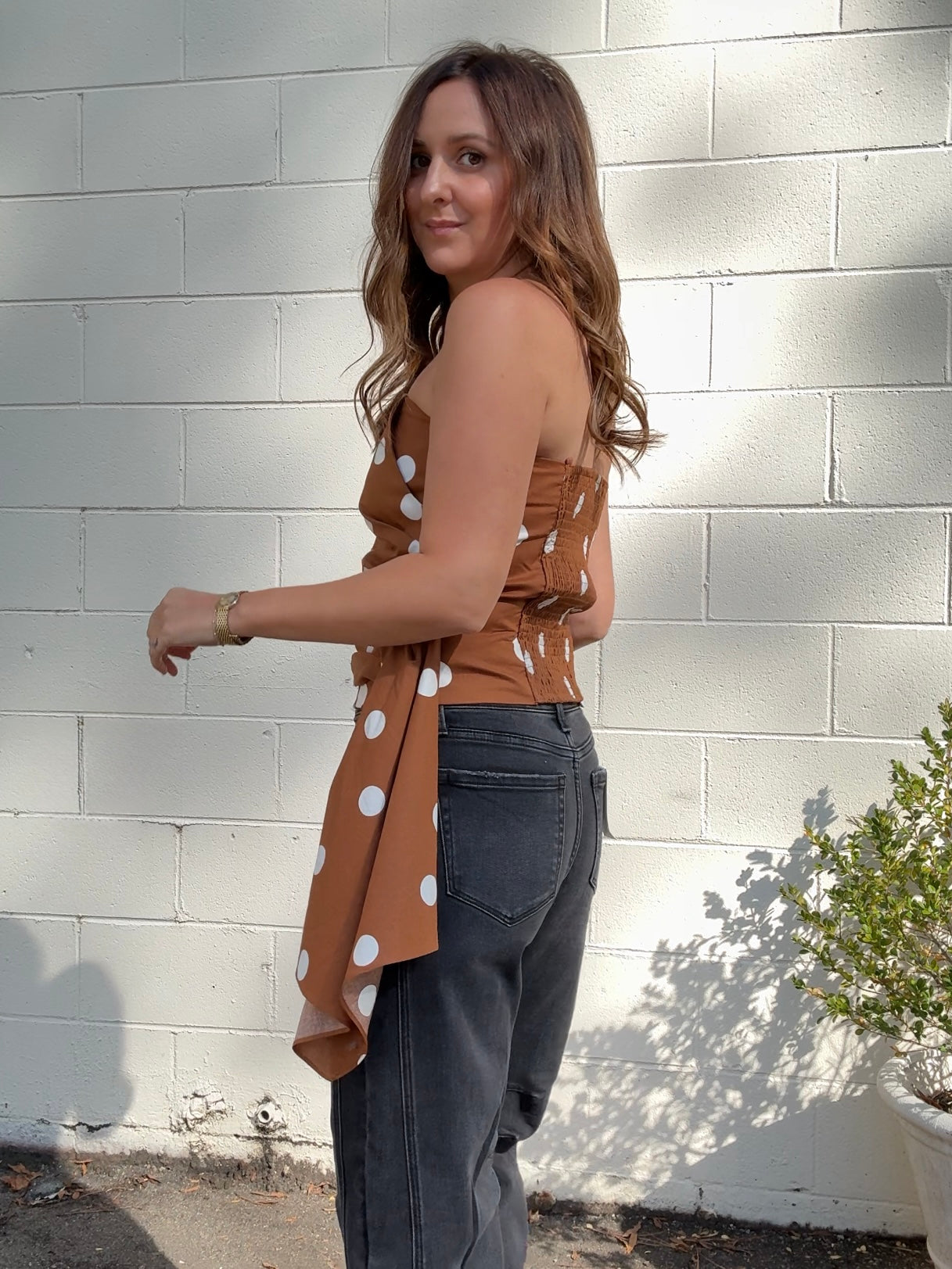 Strut & Bolt | Zara Polka Dot Strapless Top | Sweetest Stitch Boutique