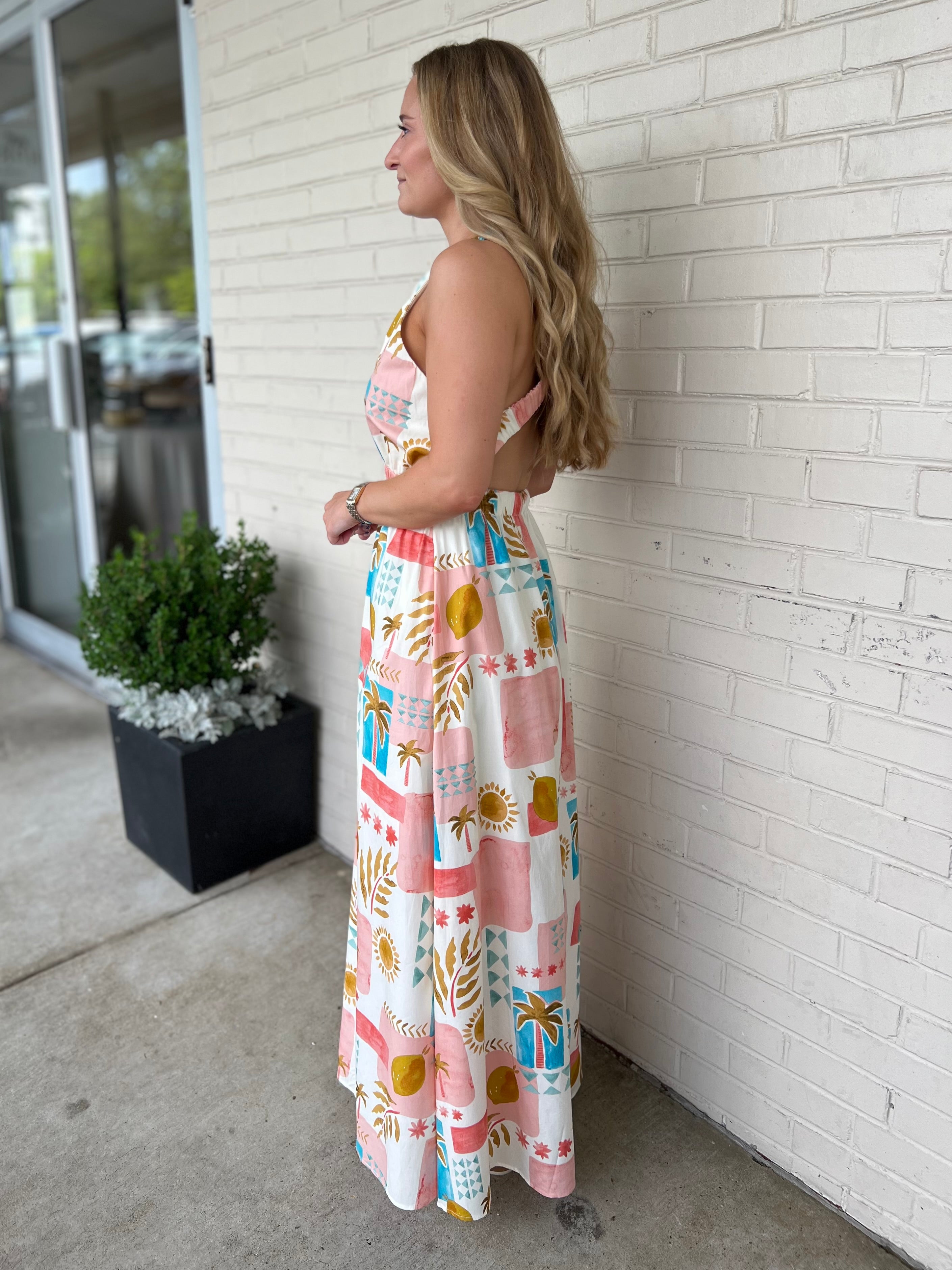 Dress Forum | Ruby Print Sleeveless Maxi Dress | Sweetest Stitch
