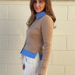 Aaron & Amber | Button Front Collared Cardigan | Sweetest Stitch