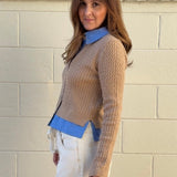 Aaron & Amber | Button Front Collared Cardigan | Sweetest Stitch
