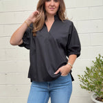 Entro | Serenity V-Neck Top | Sweetest Stitch Boutique Richmond