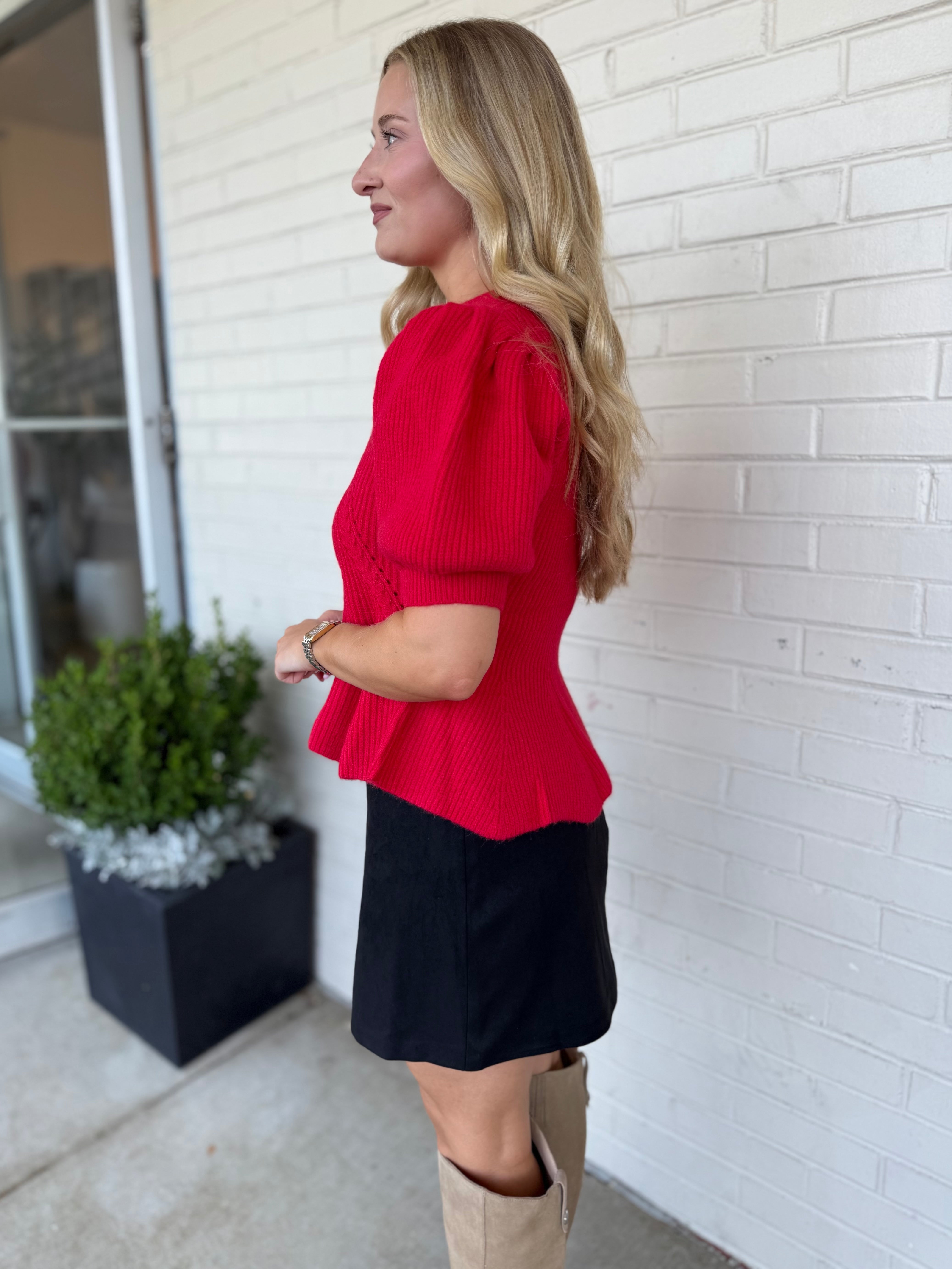 Strut & Bolt | Nina Short Sleeve Knit Top | Sweetest Stitch Boutique