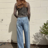Aaron & Amber | Miley Stripe Slouchy Jeans | Sweetest Stitch Boutique