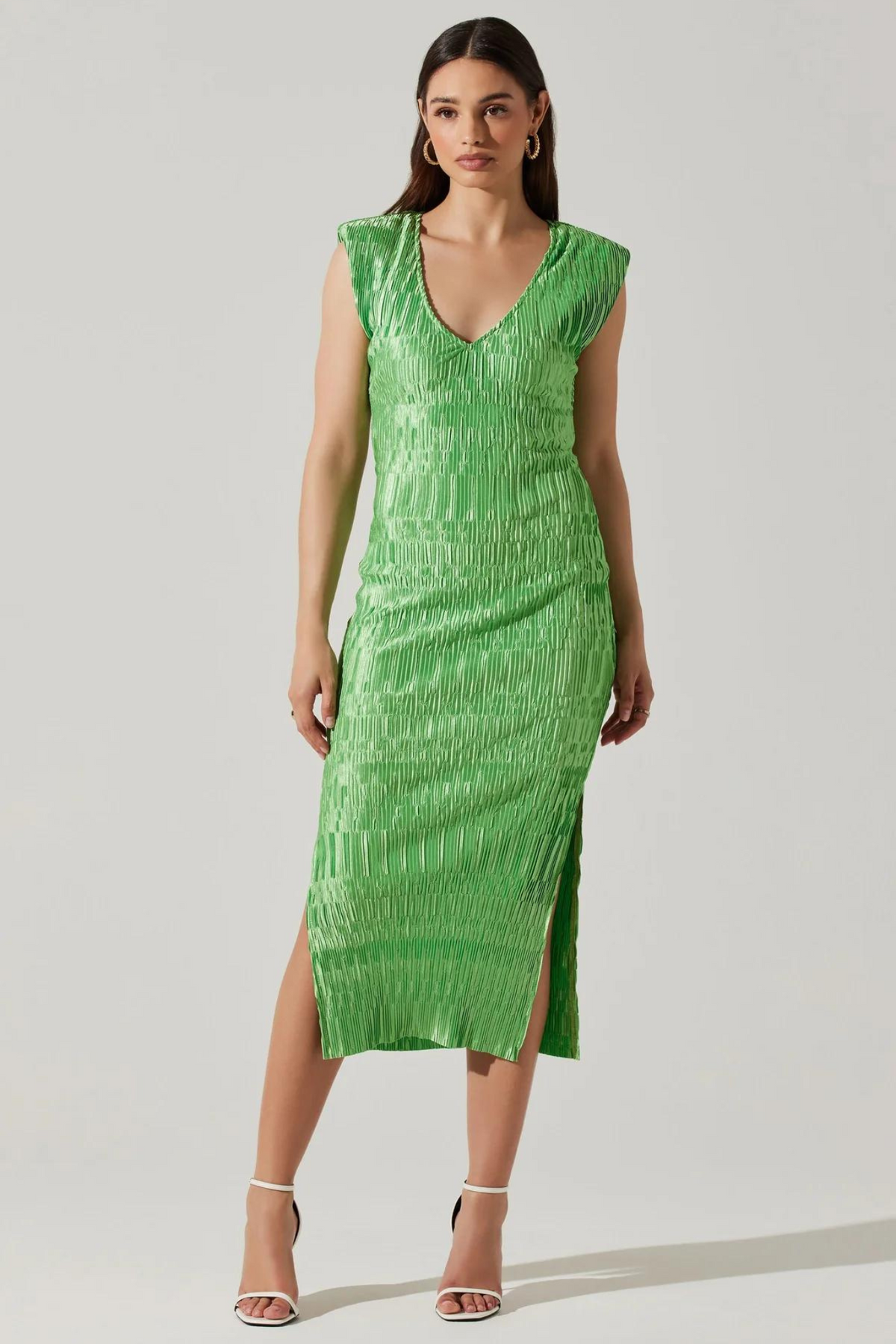 ASTR The Label | Green Midi Nyah Dress | Sweetest Stitch Boutique