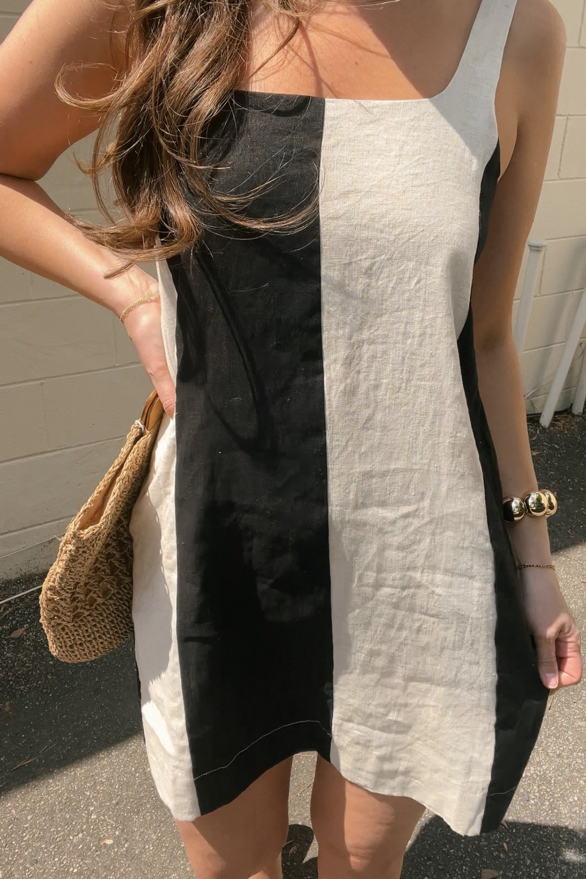 Miou Muse | Striped Linen Mini Dress | Sweetest Stitch Boutique