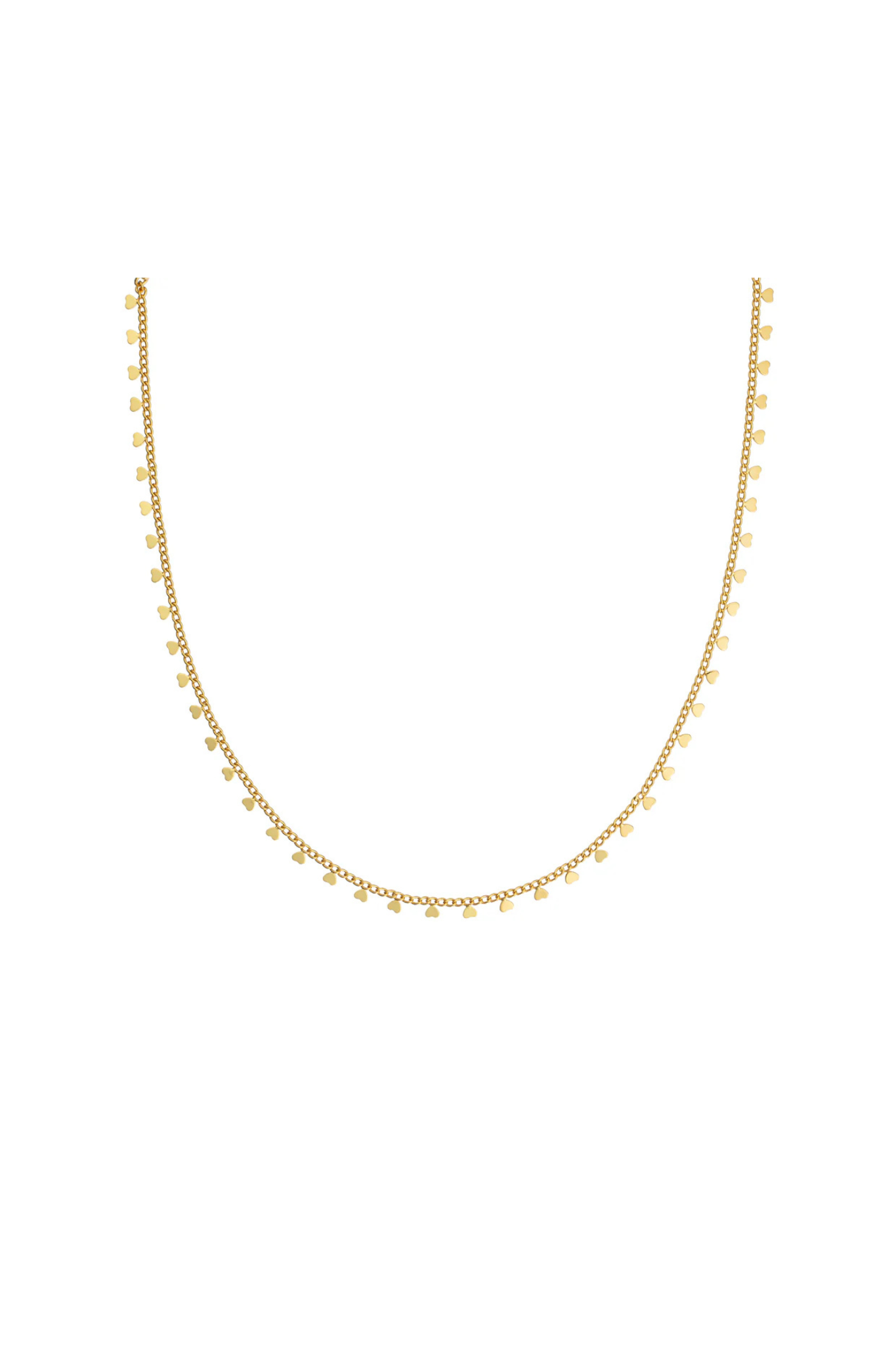 Brenda Grands | 18K Gold Lined Heart Choker | Sweetest Stitch