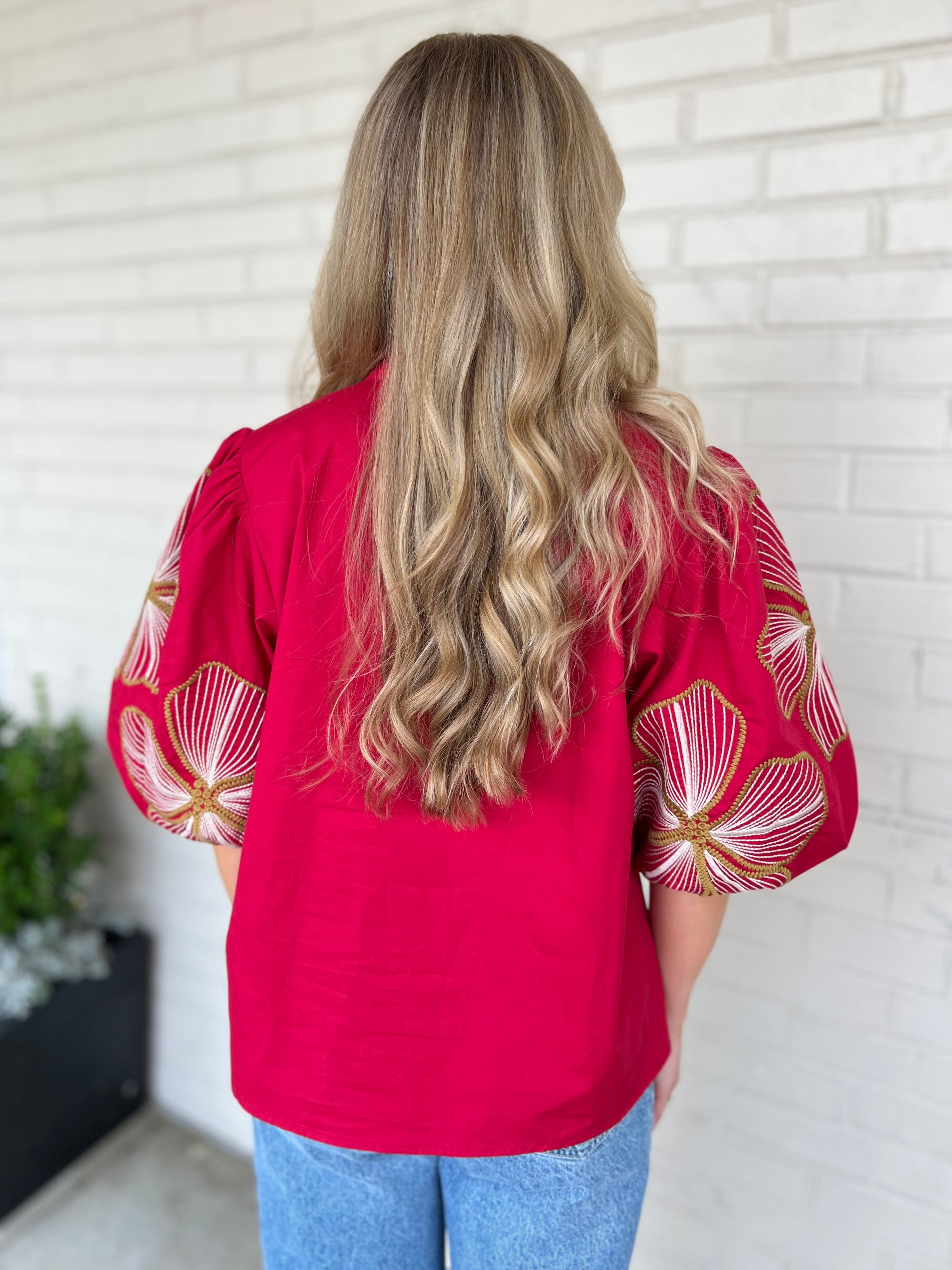 THML | Josephine V-Neck Floral Top | Sweetest Stitch