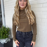 Grade & Gather | Fiona Mock Neck Long Sleeve Top | Sweetest Stitch