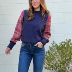 THML | Kiara Contrast Sleeve Sweater | Sweetest Stitch Boutique