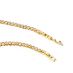 Brenda Grands | 18K Gold Diamond Tennis Necklace | Sweetest Stitch