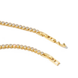 Brenda Grands | 18K Gold Diamond Tennis Necklace | Sweetest Stitch