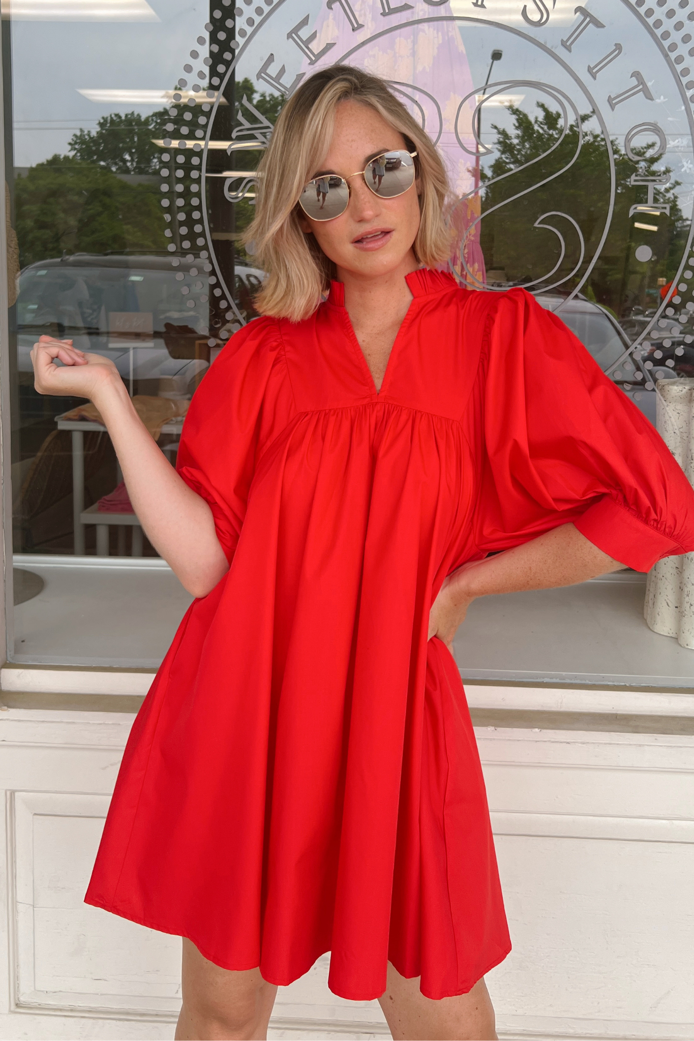 Entro | Red Babydoll Dress | Sweetest Stitch Shop Cute Dresses RVA