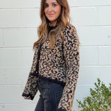 Miou Muse | Lena Button Front Leopard Sweater | Sweetest Stitch