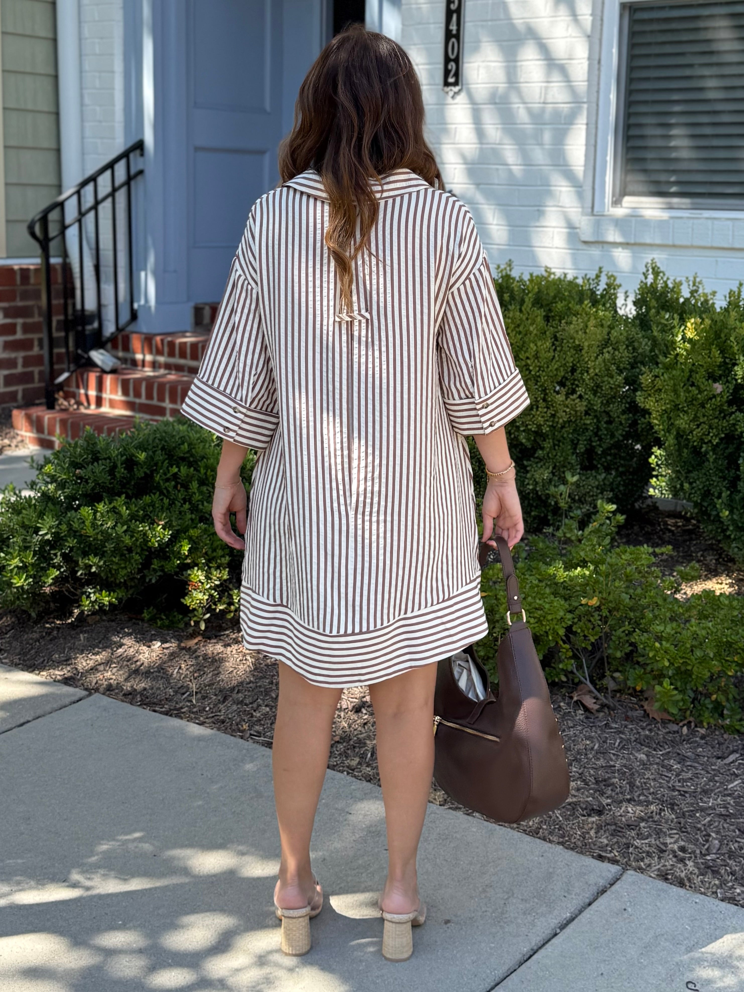 Entro | Ella Striped Mini Dress | Sweetest Stitch Boutique Richmond