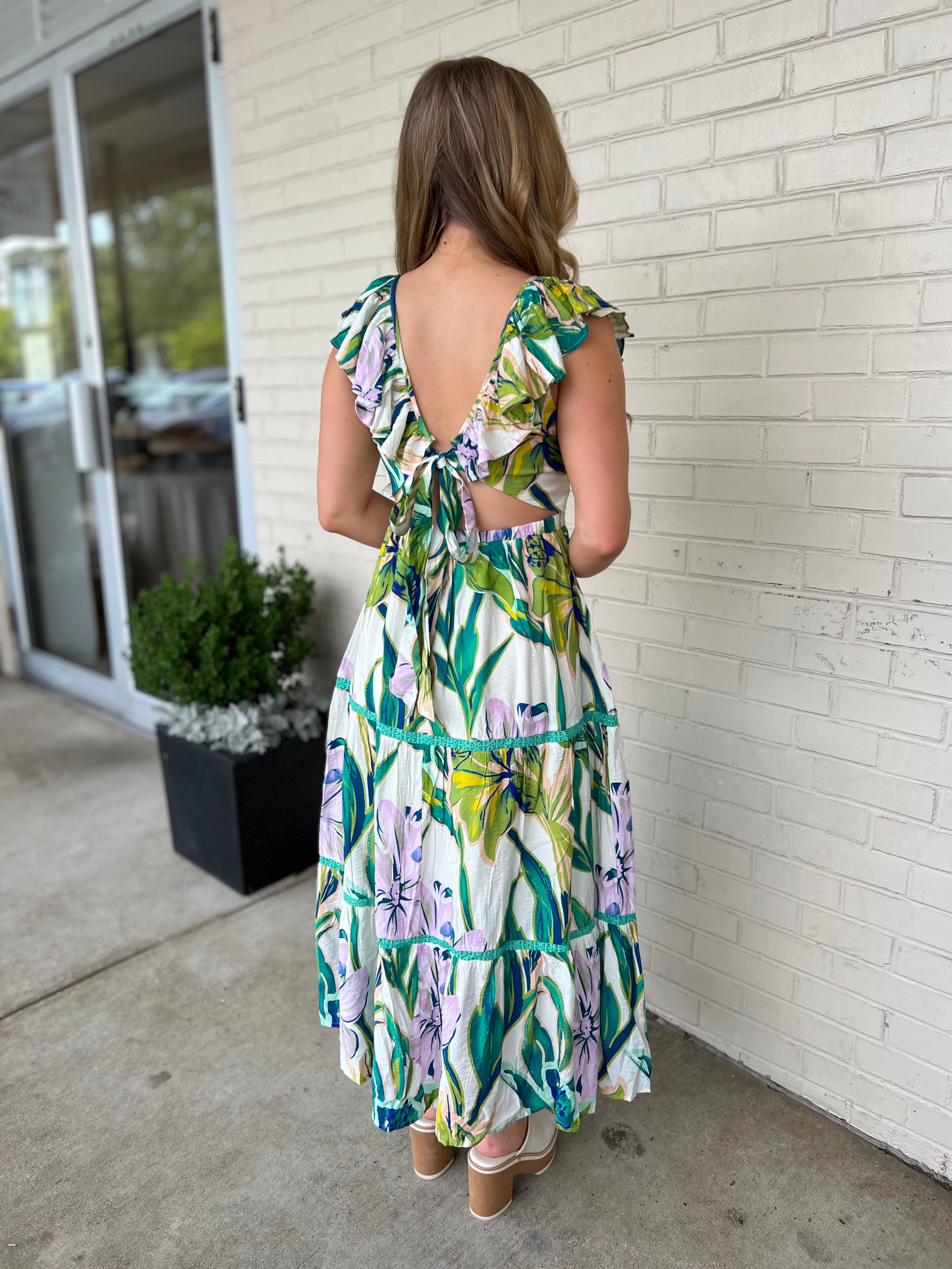 Fore | Skylar Floral Midi Dress | Sweetest Stitch Boutique Richmond