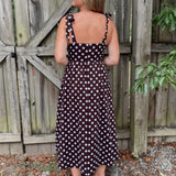 Day + Moon | Everleigh Polka Dot Midi Dress | Sweetest Stitch Boutique