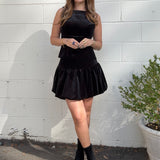 ASTR The Label | Jenika Velvet Drop Waist Skirt | Sweetest Stitch