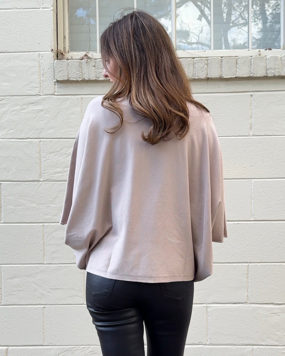 Entro | Lara Mock Neck Cape Top | Sweetest Stitch Boutique RVA