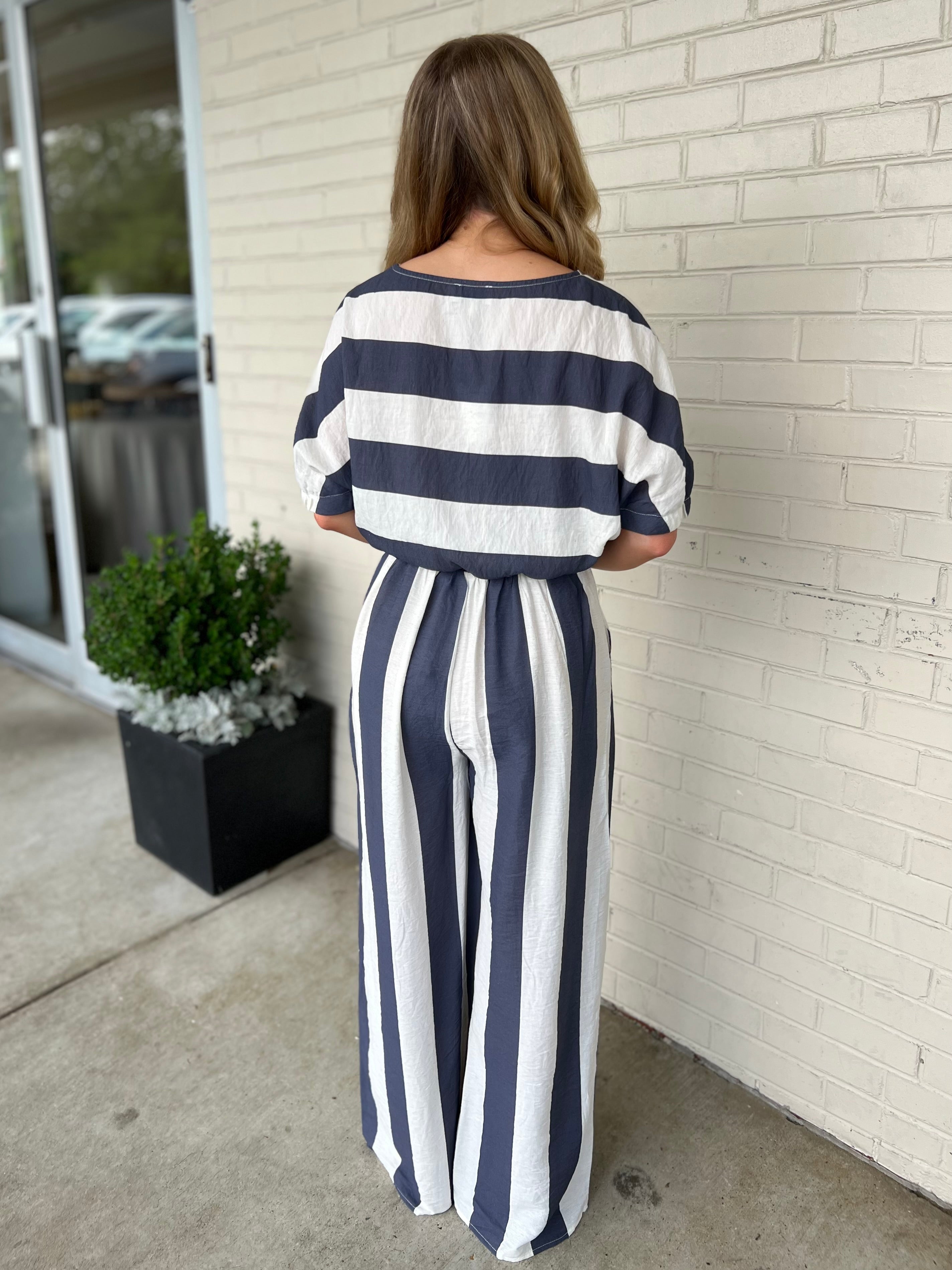 Miou Muse | Delaney Wide Leg Striped Pants | Sweetest Stitch Boutique