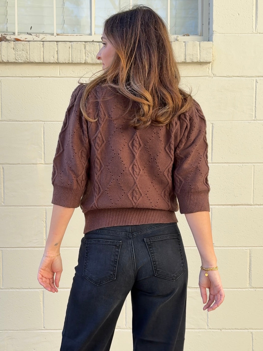 THML | Haven Short Sleeve Knit Sweater | Sweetest Stitch Boutique