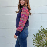 THML | Kiara Contrast Sleeve Sweater | Sweetest Stitch Boutique