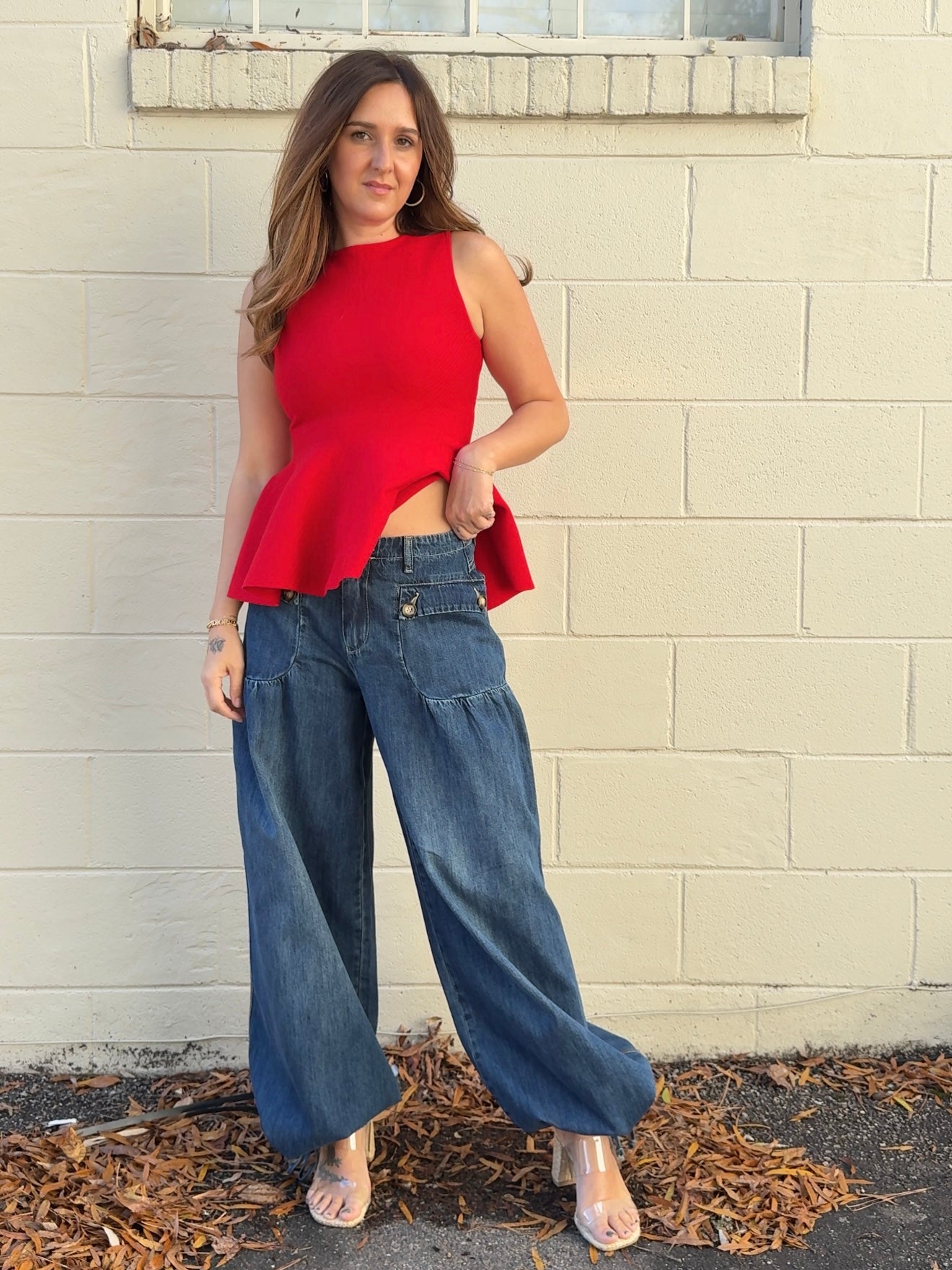 Aaron & Amber | Ezra Balloon Leg Jeans | Sweetest Stitch Boutique