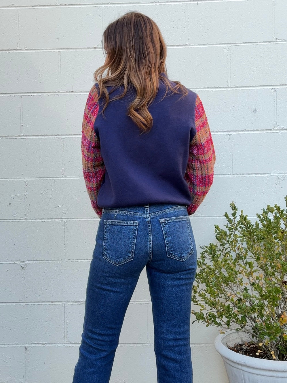 THML | Kiara Contrast Sleeve Sweater | Sweetest Stitch Boutique