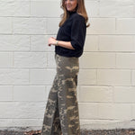 Miou Muse | Bridget Wide Leg Pants - Camouflage | Sweetest Stitch