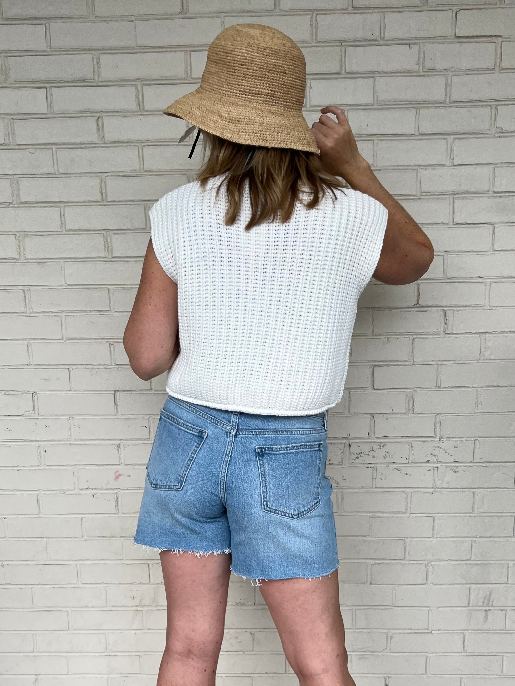 Miss Love | Mya Sweater Button Front Vest | Sweetest Stitch Boutique