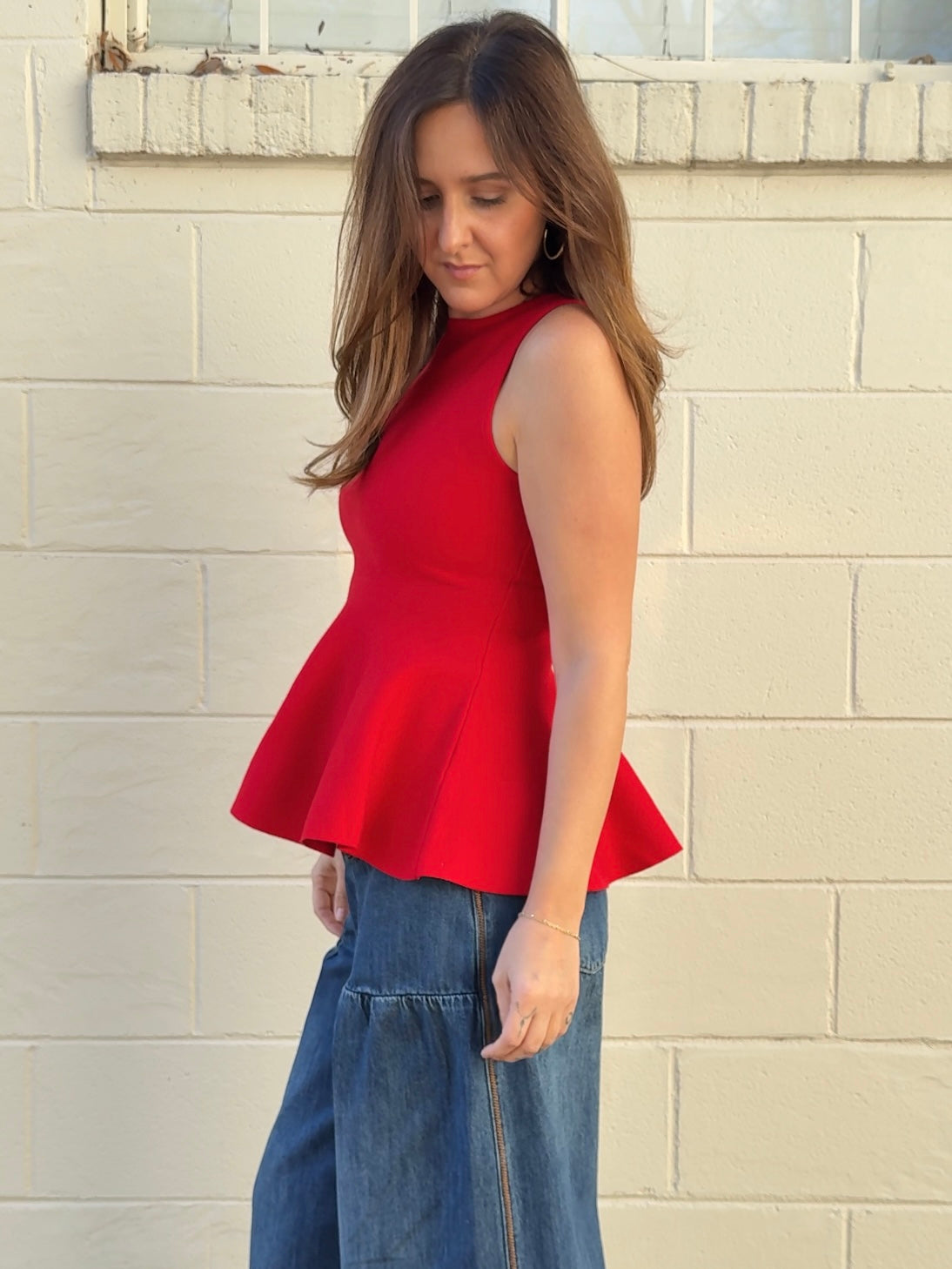 Fore | Dani Peplum Knit Top | Sweetest Stitch Boutique Richmond