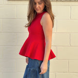 Fore | Dani Peplum Knit Top | Sweetest Stitch Boutique Richmond