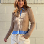 Aaron & Amber | Button Front Collared Cardigan | Sweetest Stitch