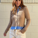Aaron & Amber | Button Front Collared Cardigan | Sweetest Stitch