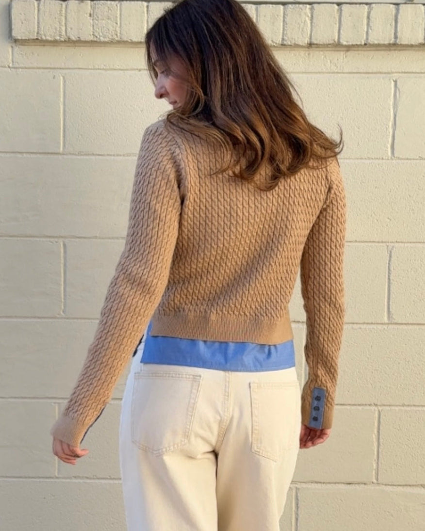 Aaron & Amber | Button Front Collared Cardigan | Sweetest Stitch