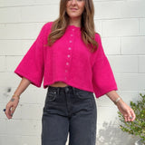 Olivaceous | Farrah Relaxed Button Front Sweater | Sweetest Stitch