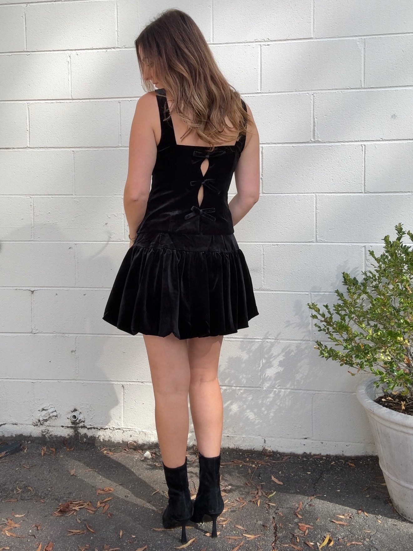 ASTR The Label | Jenika Velvet Drop Waist Skirt | Sweetest Stitch