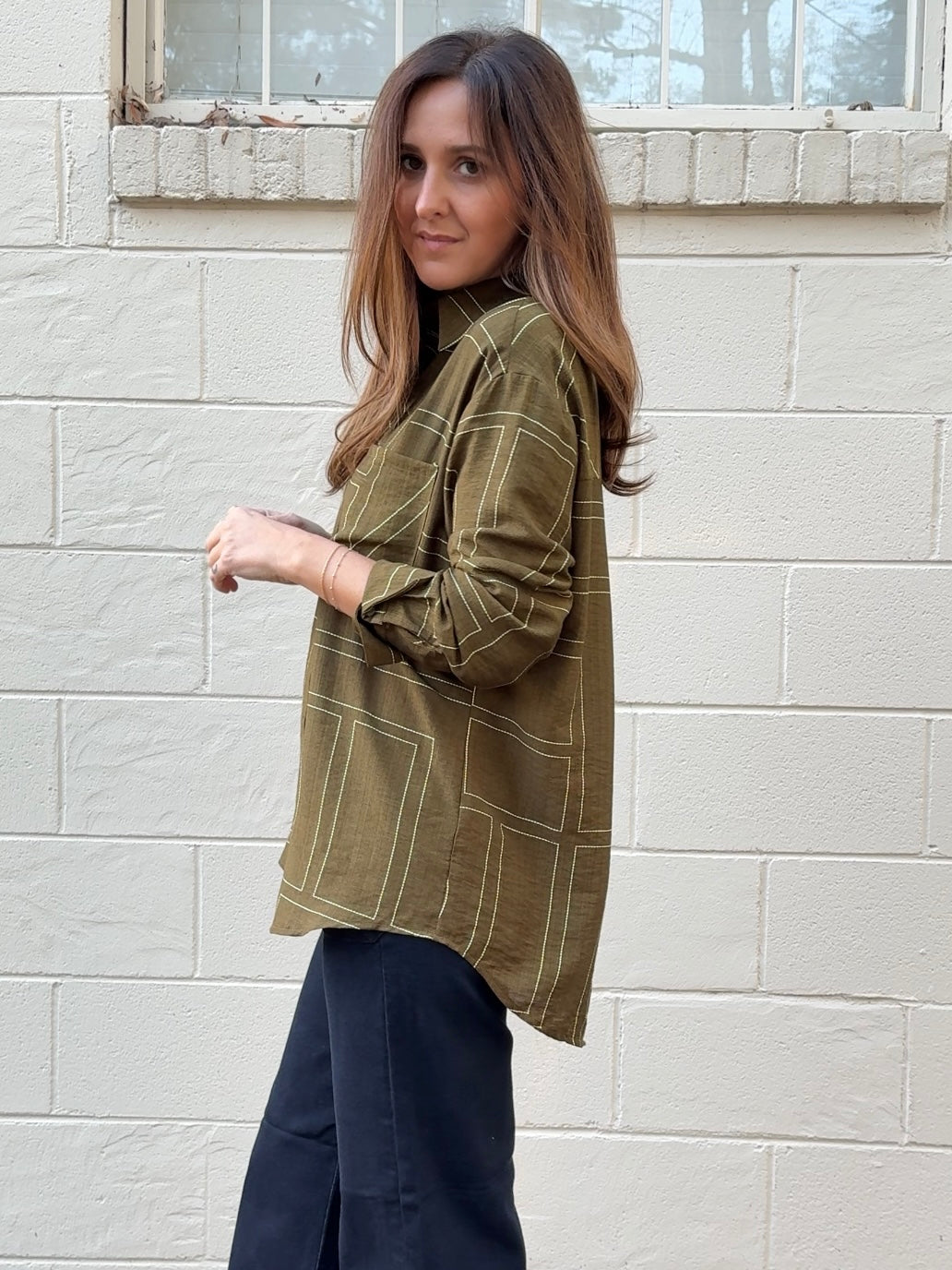 Entro | Margot Button Front Top | Sweetest Stitch Boutique Richmond