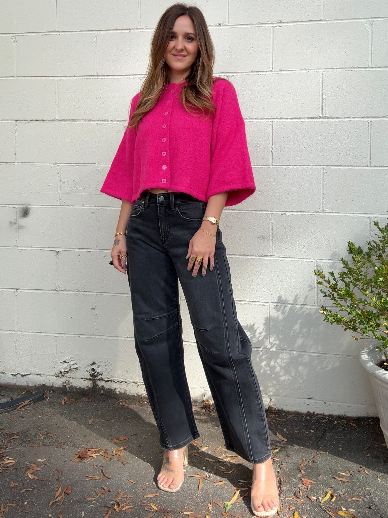 Olivaceous | Farrah Relaxed Button Front Sweater | Sweetest Stitch