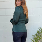 Current Air | Winter Knit Top Emerald | Sweetest Stitch