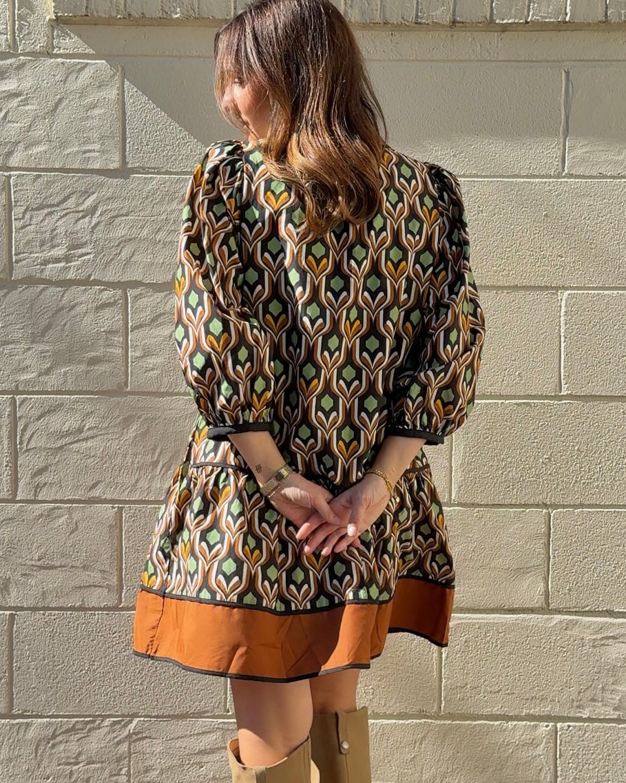 Entro | Lilith Print Mini Dress | Sweetest Stitch Boutique Richmond