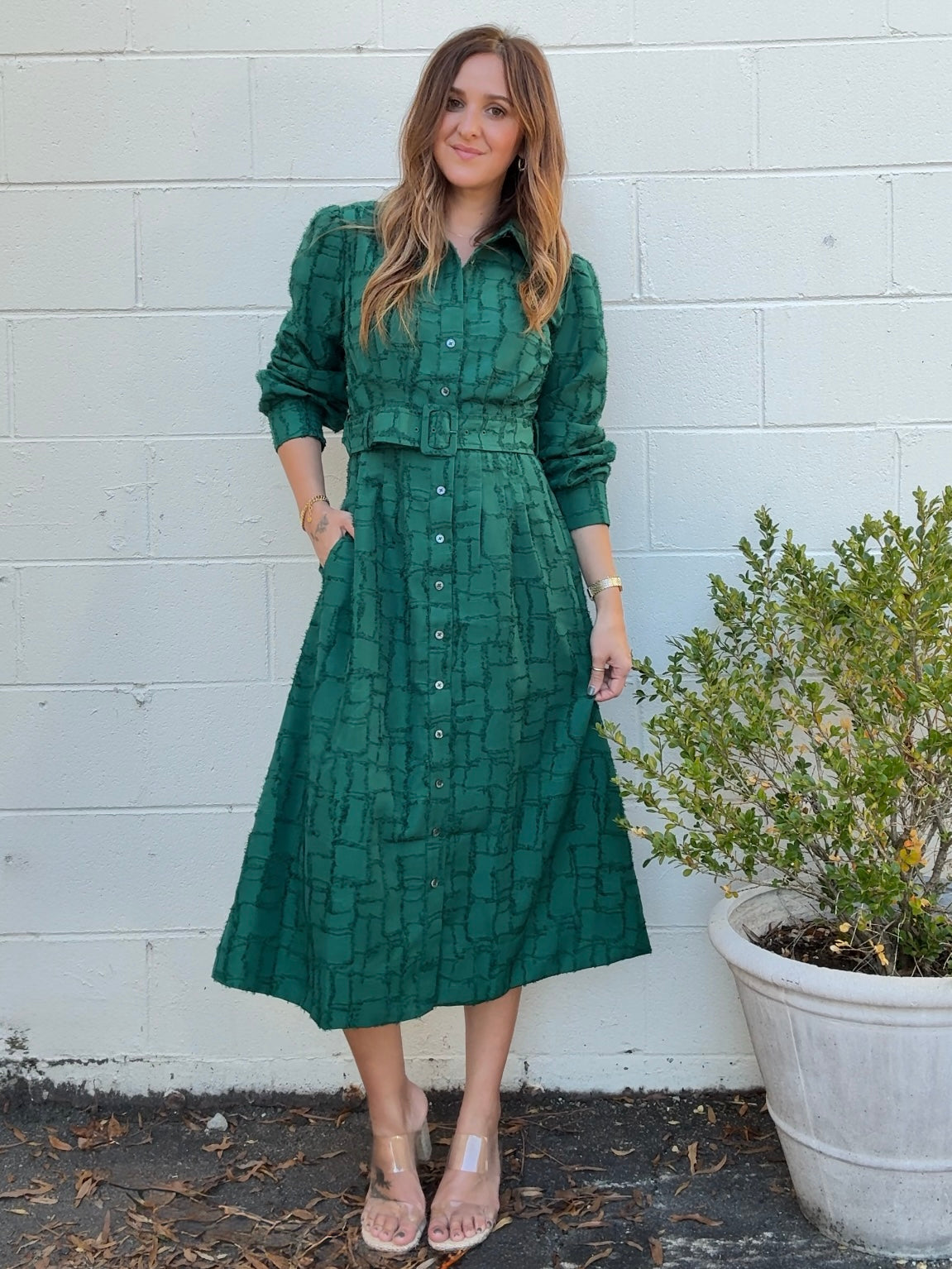 Current Air | Mira Belted Midi Dress | Sweetest Stitch