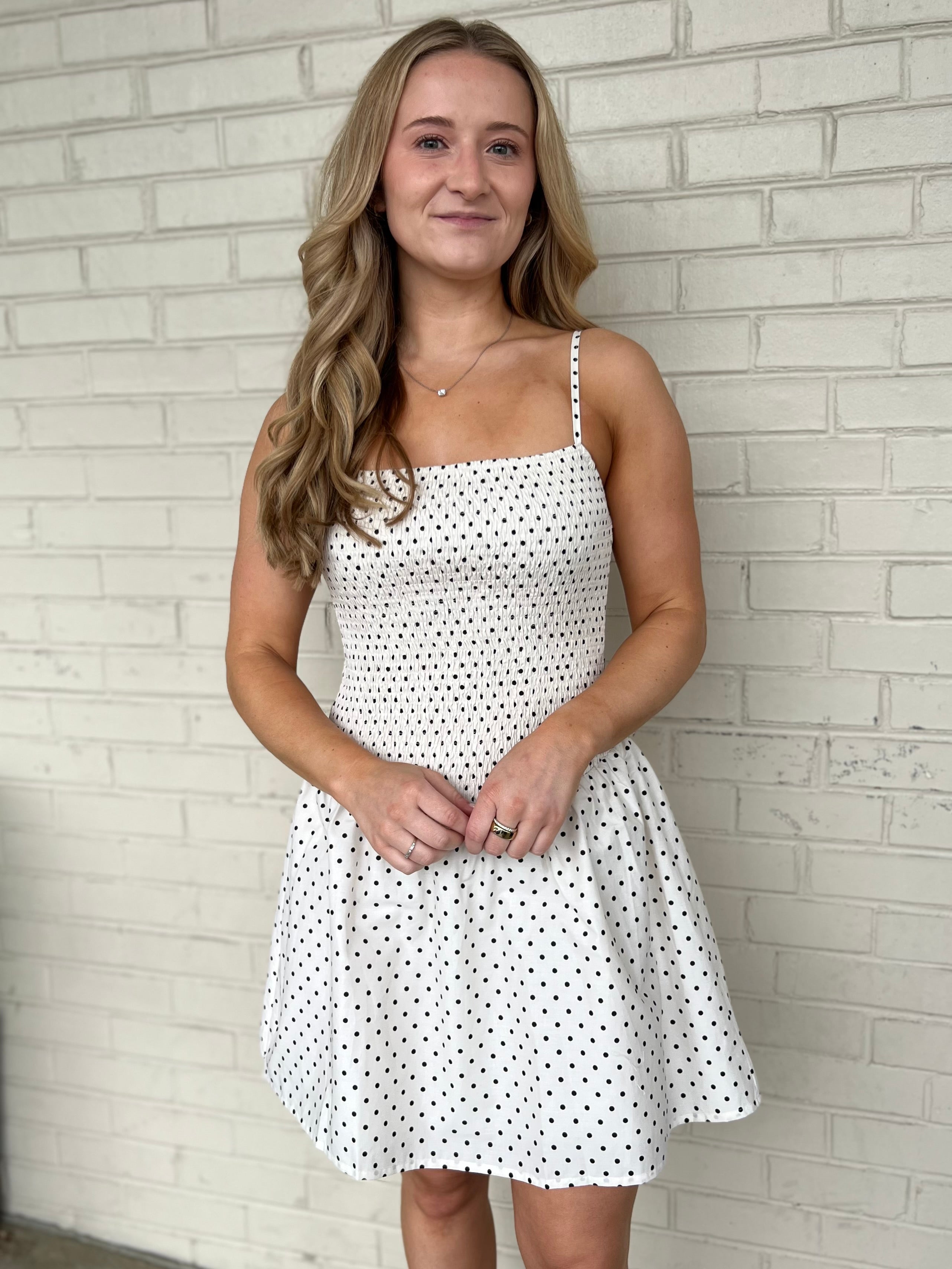 Le Lis | Polka Dot Kendall Mini Dress | Sweetest Stitch Boutique