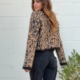 Miou Muse | Lena Button Front Leopard Sweater | Sweetest Stitch