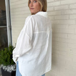Grade & Gather | Olive Button Down Top - Off White | Sweetest Stitch