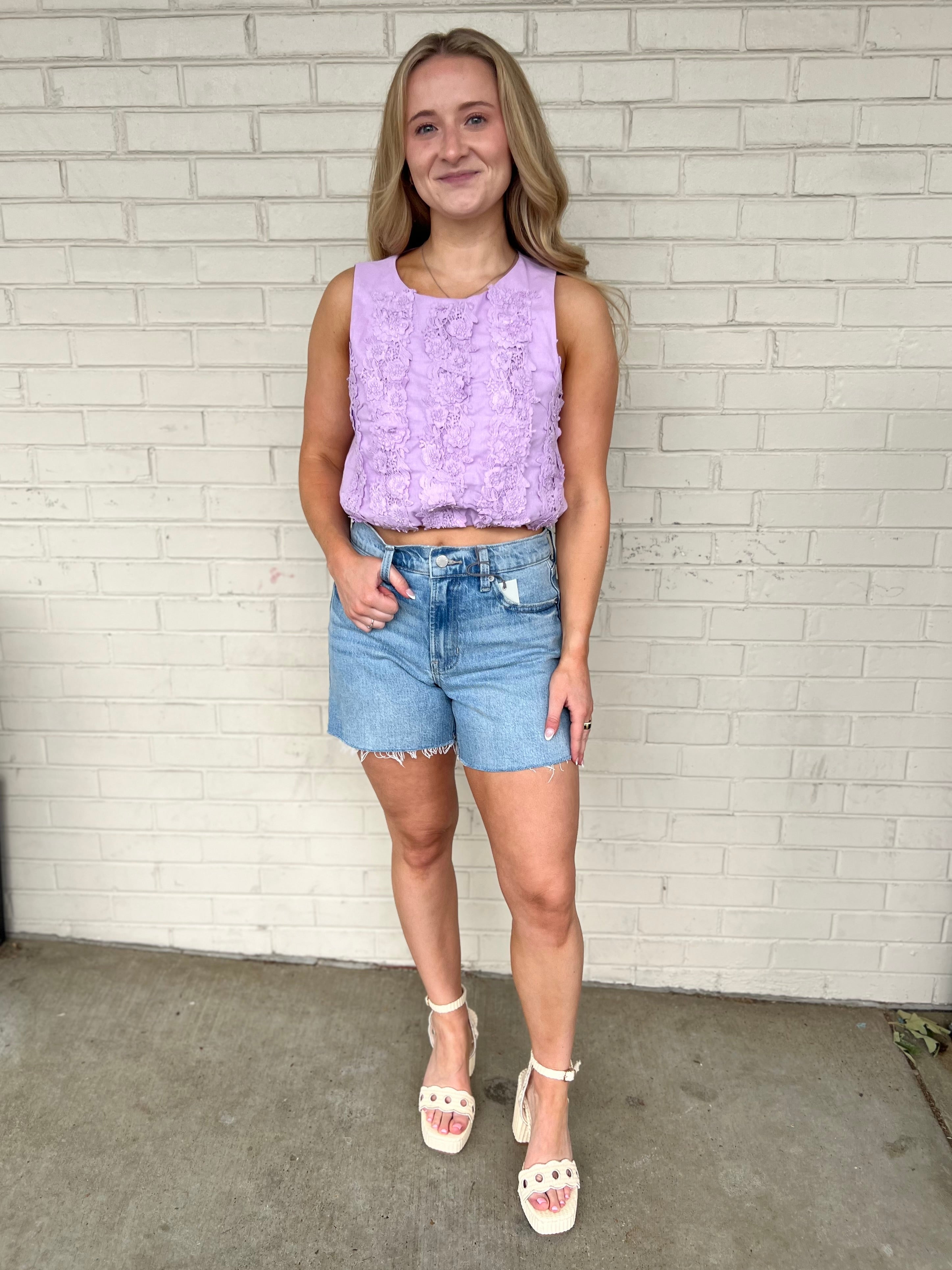 Lalavon | Whitley Sleeveless Crop Top | Sweetest Stitch Boutique
